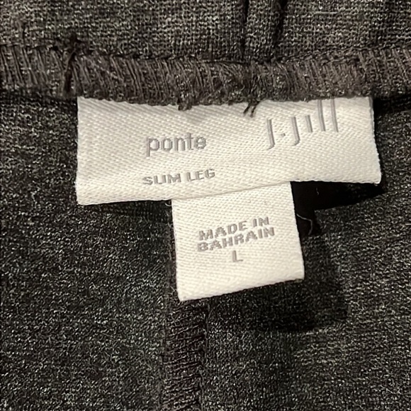 J Jill Ponte Knit Slim Leg Pull on Pants L - Picture 7 of 8